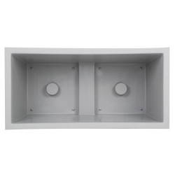 Bac granit 80x40 stone - riviera de Riviera - fabricant de Pots à reserve d'eau et sans réserve dans Pots en plastique