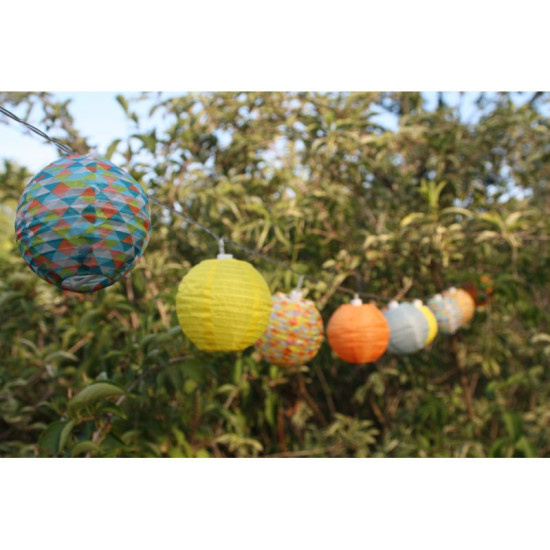 10 LAMPIONS NYLON solaire de Watt & Home - Eclairage solaire de jardin dans Eclairage Solaire de jardin
