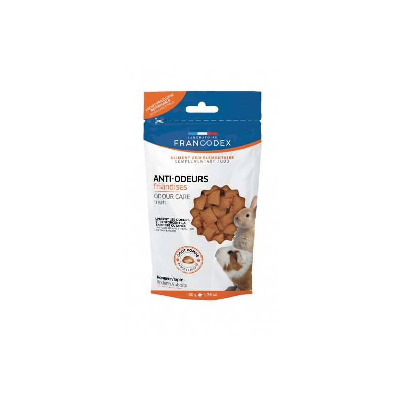 FRIANDISES ANTI-ODEUR RONGEUR 50G de Francodex - anti puce et soin pour chien et chat dans Friandises pour rongeurs