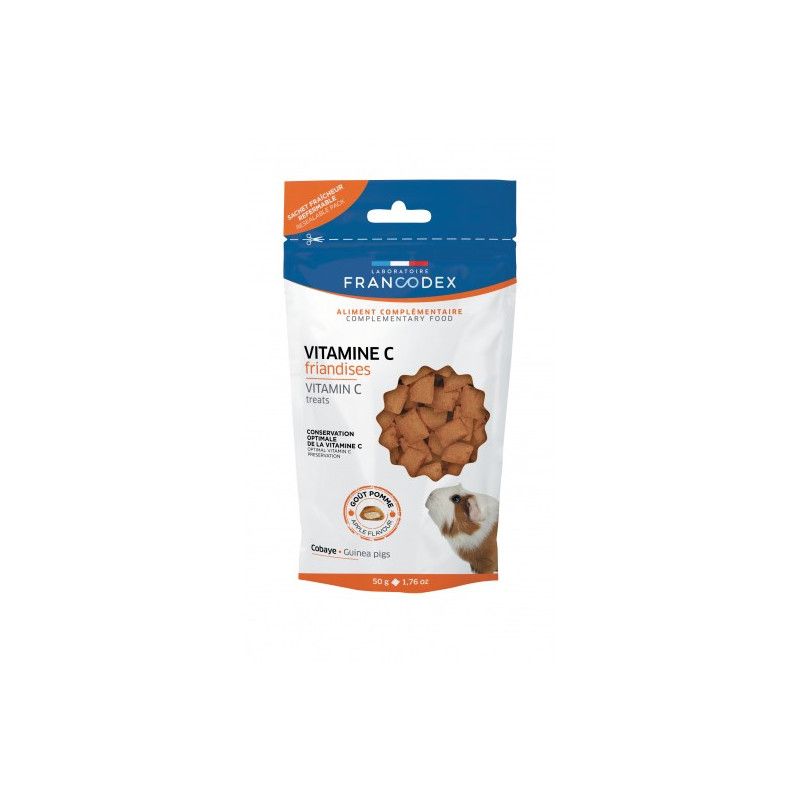 FRIANDISES VITAMINE C 50G de Francodex - anti puce et soin pour chien et chat dans Friandises pour rongeurs