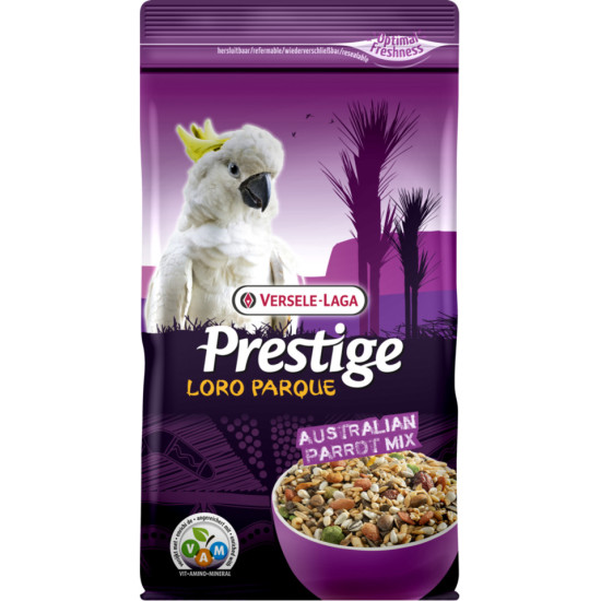 Loro Parque Australian Parrot Mix 1Kg versele de Versele Laga - Orlux - Pâtée pour oiseaux et nourriture rongeurs dans Graine...