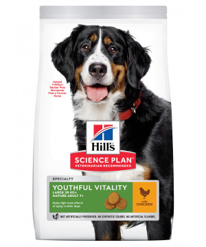 chien Mature 5+ Youthful Large Poulet 12k - Hill de Hill's - croquette pour chien et chat dans Hill's pour chiens