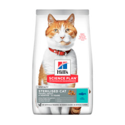 Chat Young sterilise Thon 3kg de Hill's - croquette pour chien et chat dans Croquettes pour chats
