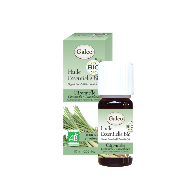 /Huile Essentielle Bio 10Ml Citronnelle Galeo de Galeo- Parfums-Savons-aromathérapie dans Produits parfumés, huile essentiell...