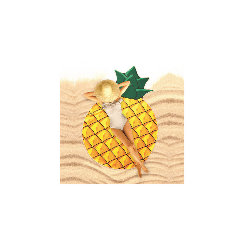 DRAP DE PLAGE ANANAS 150CM de Cmp - THE CONCEPT FACTORY - deco de la maison dans 🎁 Idées cadeaux