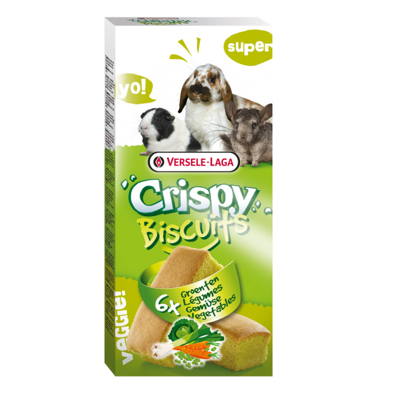 Crispy Biscuits Légumes 6 Pcs 70G versele laga de Versele Laga - Alimentation pour animaux dans Friandises pour rongeurs