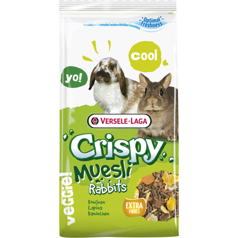 Crispy Muesli Rabbits 1Kg versele laga de Versele Laga - Alimentation pour animaux dans Friandises pour rongeurs