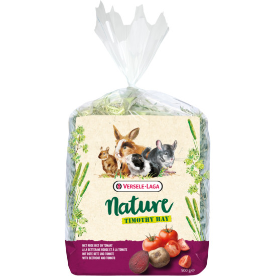 Nature Timothy foin Beetroot & Tomato 500g de Versele Laga - Alimentation pour animaux dans Foin pour rongeurs