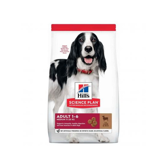 chien Adult Medium Agneau & Riz 2.5kg - Hill's de Hill's - croquette pour chien et chat dans Hill's pour chiens