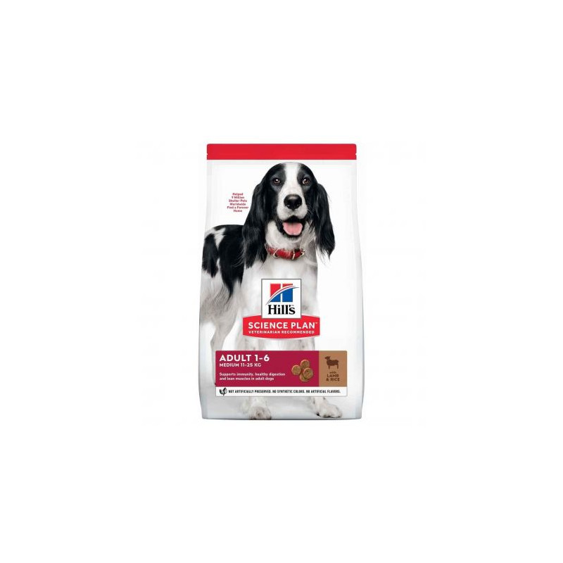 chien Adult Medium Agneau & Riz 2.5kg - Hill's de Hill's - croquette pour chien et chat dans Hill's pour chiens
