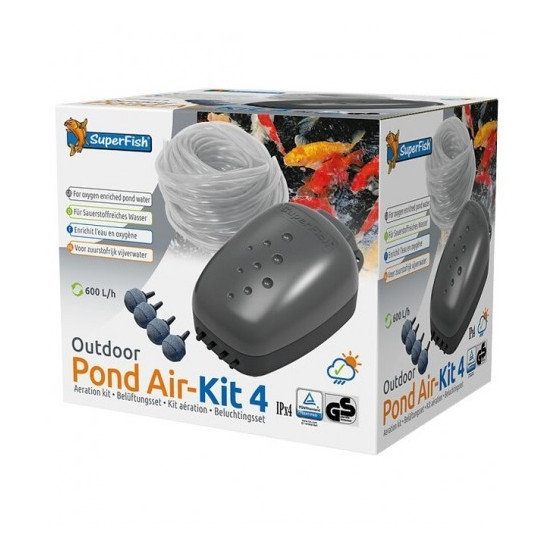 SF POND AIR KIT 4 de Superfish - Aquadistri - accessoires pour aquarium et bassin dans Pompe de bassin
