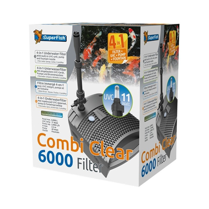 SF COMBI CLEAR 6000 de Superfish - Aquadistri - accessoires pour aquarium et bassin dans Pompe de bassin