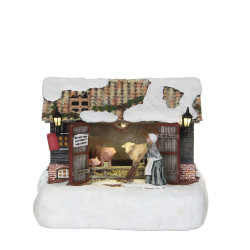 FERME 14CM de Edelman - deco maison et noël dans 🏘️Villages miniatures