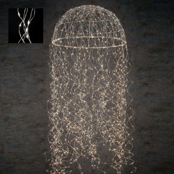 LUSTRE MEDUSE ARGENT CLASSIC BLANC 720L de Edelman - deco maison et noël dans 💡Guirlande et déco électrique