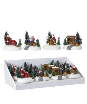 Scene de noel 11x8xh10.5 de Edelman - deco maison et noël dans 🏘️Villages miniatures