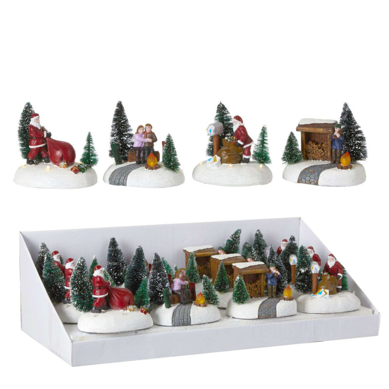Scene de noel 11x8xh10.5 de Edelman - deco maison et noël dans 🏘️Villages miniatures