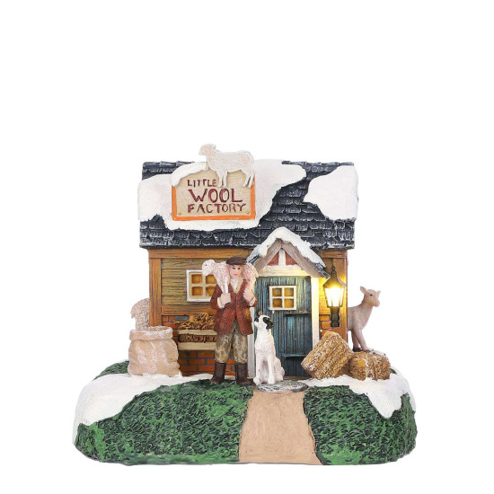 PETITE USINE DE LAINE 16CM de Edelman - deco maison et noël dans 🏘️Villages miniatures