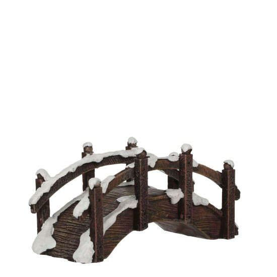 PONT BOIS 6CM de Edelman - deco maison et noël dans 🏘️Villages miniatures