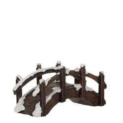 PONT BOIS 6CM de Edelman - deco maison et noël dans 🏘️Villages miniatures
