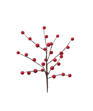 Piques avec baies rouges 26cm de Kaemingk - deco de la maison dans 🍽️Décoration de table de Noël