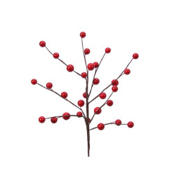Piques avec baies rouges 26cm de Kaemingk - deco de la maison dans 🍽️Décoration de table de Noël