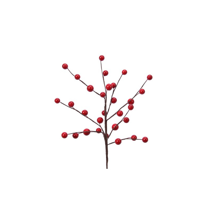 Piques avec baies rouges 26cm de Kaemingk - deco de la maison dans 🍽️Décoration de table de Noël