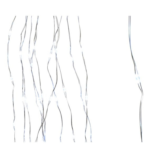/Chute sapin argent/blanc froid 2.1m-672l de Kaemingk - deco de la maison dans 💡Guirlande et déco électrique
