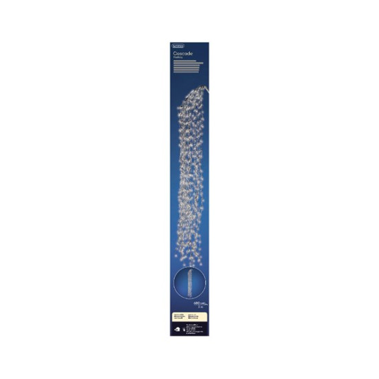 /CASCADE CLIGNOT BLC.C 2M-680L de Kaemingk - deco de la maison dans 💡Guirlande et déco électrique