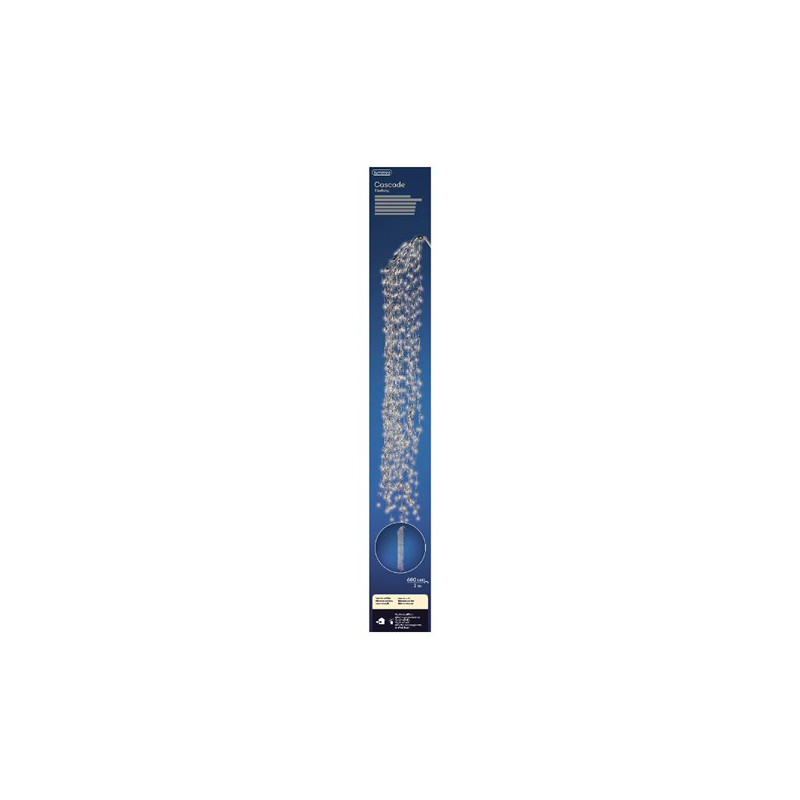 /CASCADE CLIGNOT BLC.C 2M-680L de Kaemingk - deco de la maison dans 💡Guirlande et déco électrique