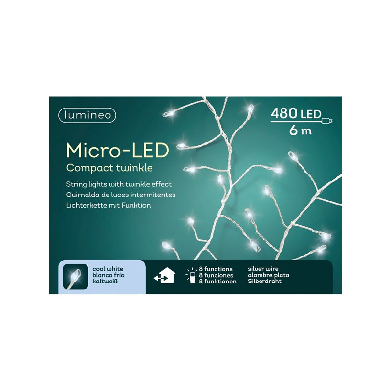 /MICROLED COMPACT ARGENT/BLC.F 6M-480L de Kaemingk - deco de la maison dans 💡Guirlande et déco électrique