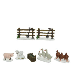 /SCENE DE FERME MULTI X7 de Kaemingk - deco de la maison dans 🏘️Villages miniatures