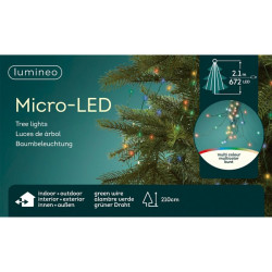 /MICROLED VERT/MULTI 2.1M-672L de Kaemingk - deco de la maison dans 💡Guirlande et déco électrique
