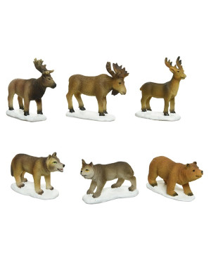 /ANIMAUX NORVEGE X6 de Kaemingk - deco de la maison dans 🏘️Villages miniatures