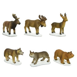 /ANIMAUX NORVEGE X6 de Kaemingk - deco de la maison dans 🏘️Villages miniatures