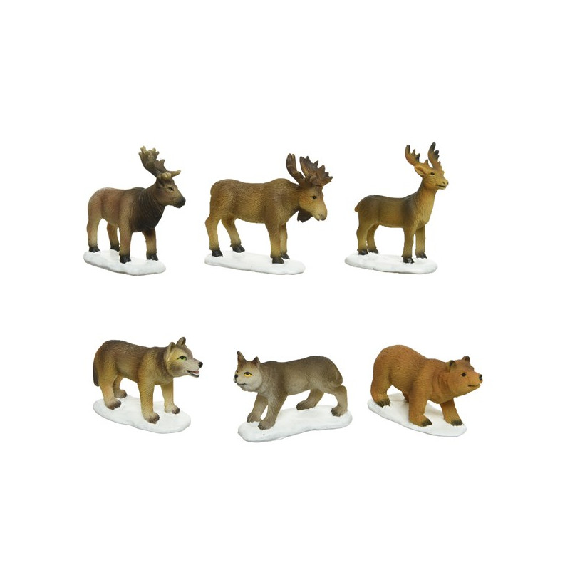 /ANIMAUX NORVEGE X6 de Kaemingk - deco de la maison dans 🏘️Villages miniatures