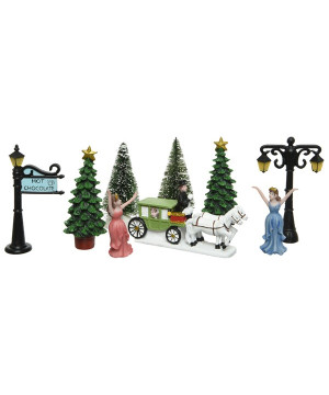 /CONTES DE FEES X10 BLC.C 17CM de Kaemingk - deco de la maison dans 🏘️Villages miniatures