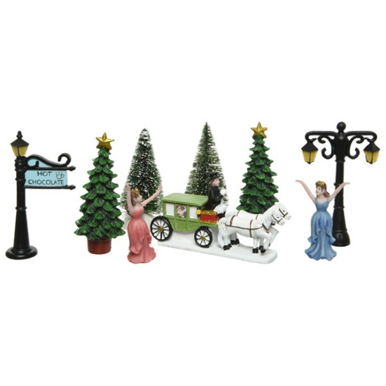 /CONTES DE FEES X10 BLC.C 17CM de Kaemingk - deco de la maison dans 🏘️Villages miniatures