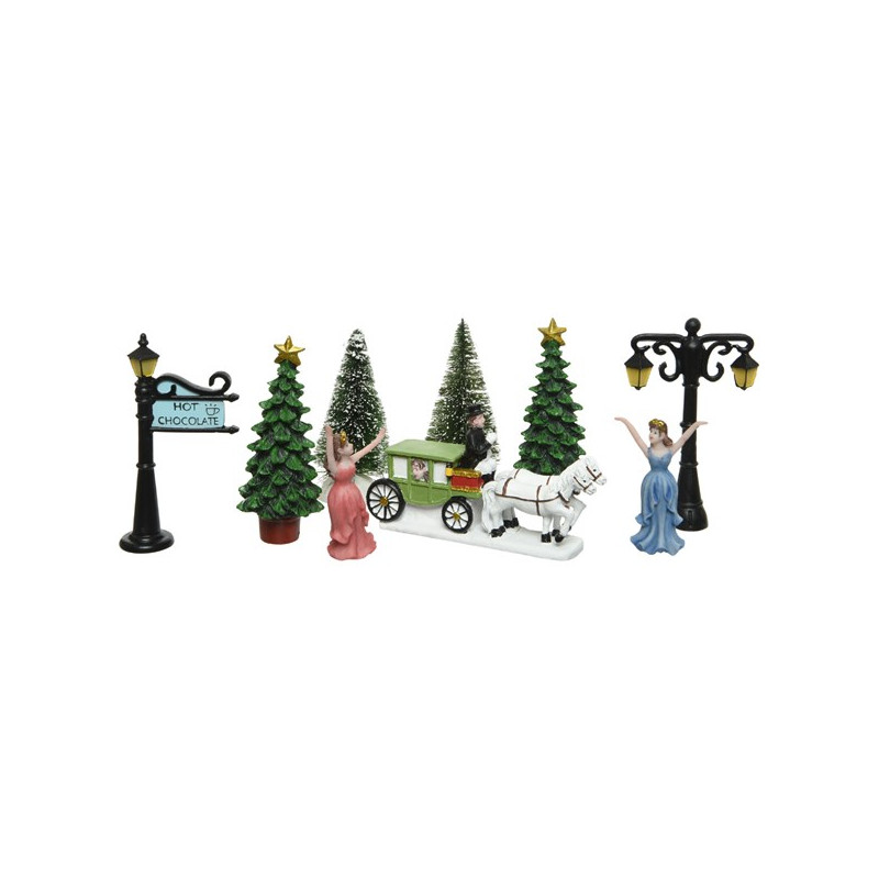 /CONTES DE FEES X10 BLC.C 17CM de Kaemingk - deco de la maison dans 🏘️Villages miniatures