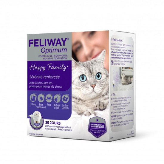 Feliway optimum D+R 48 ml de Ceva - Feliway et adaptil dans Hygiene pour chats