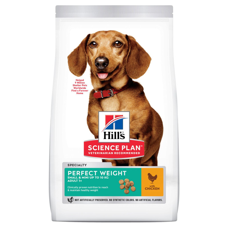chien Adult Perfect Weight Small Poulet 1.5k - H de Hill's - croquette pour chien et chat dans Hill's pour chiens