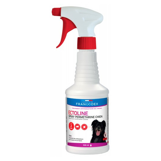 ECTOLINE SPRAY 500ML de Francodex - anti puce et soin pour chien et chat dans Puces et tiques pour chiens