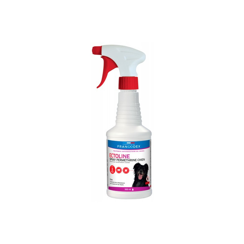 ECTOLINE SPRAY 500ML de Francodex - anti puce et soin pour chien et chat dans Puces et tiques pour chiens