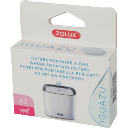 FILTRES FONTAINE A EAU X2 IGUAZU de Zolux - Produit pour animaux dans Gamelles, distributeurs et fontaines pour chats