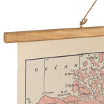 /Toile monde rs+or 100x75 tissu de Comptoir de Famille - Objet de décoration dans 🏠 Maison