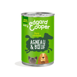 Boite patée pour chien Agneau 400G Edgar&Cooper de Edgard Cooper - croquette pour chiens dans Pâtée pour chien