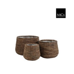 Panier santo h29 d40 de Edelman - deco maison et noël dans Corbeilles - Panières- Paniers