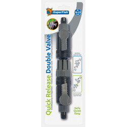 ROBINET DOUBLE AQUARIUM 16-22 de Superfish - Aquadistri - accessoires pour aquarium et bassin dans Accessoires d'entretien po...