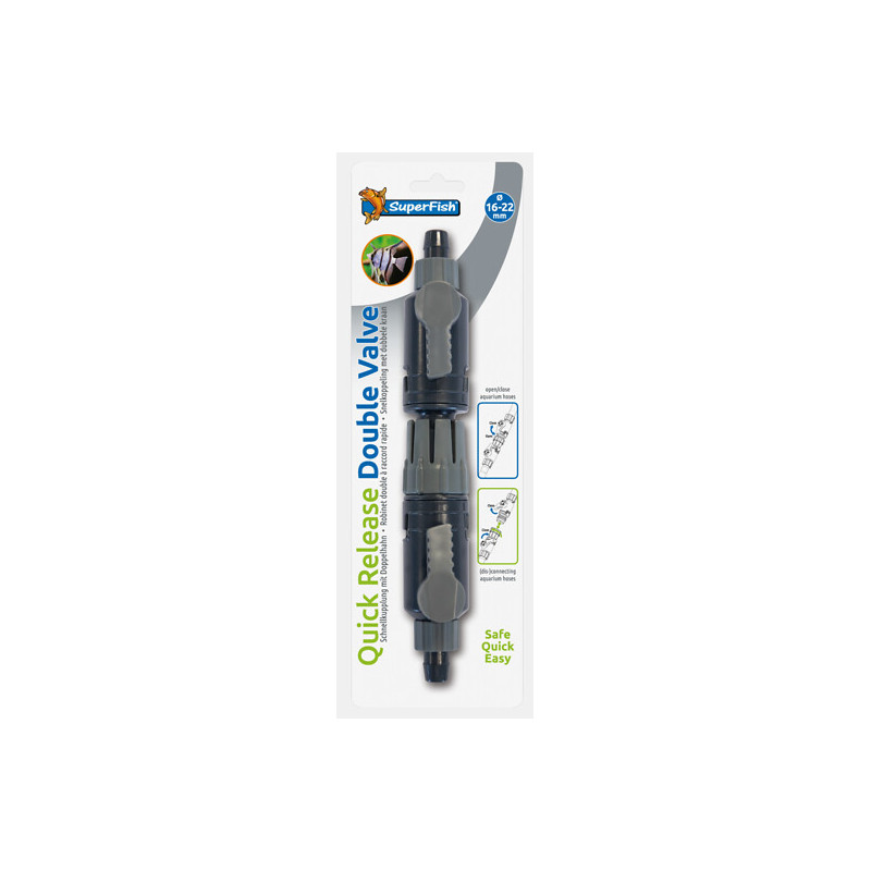 ROBINET DOUBLE AQUARIUM 16-22 de Superfish - Aquadistri - accessoires pour aquarium et bassin dans Accessoires d'entretien po...