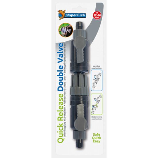 ROBINET DOUBLE AQUARIUM 12-16 de Superfish - Aquadistri - accessoires pour aquarium et bassin dans Accessoires d'entretien po...
