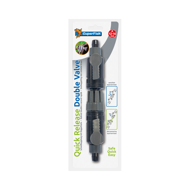 ROBINET DOUBLE AQUARIUM 12-16 de Superfish - Aquadistri - accessoires pour aquarium et bassin dans Accessoires d'entretien po...